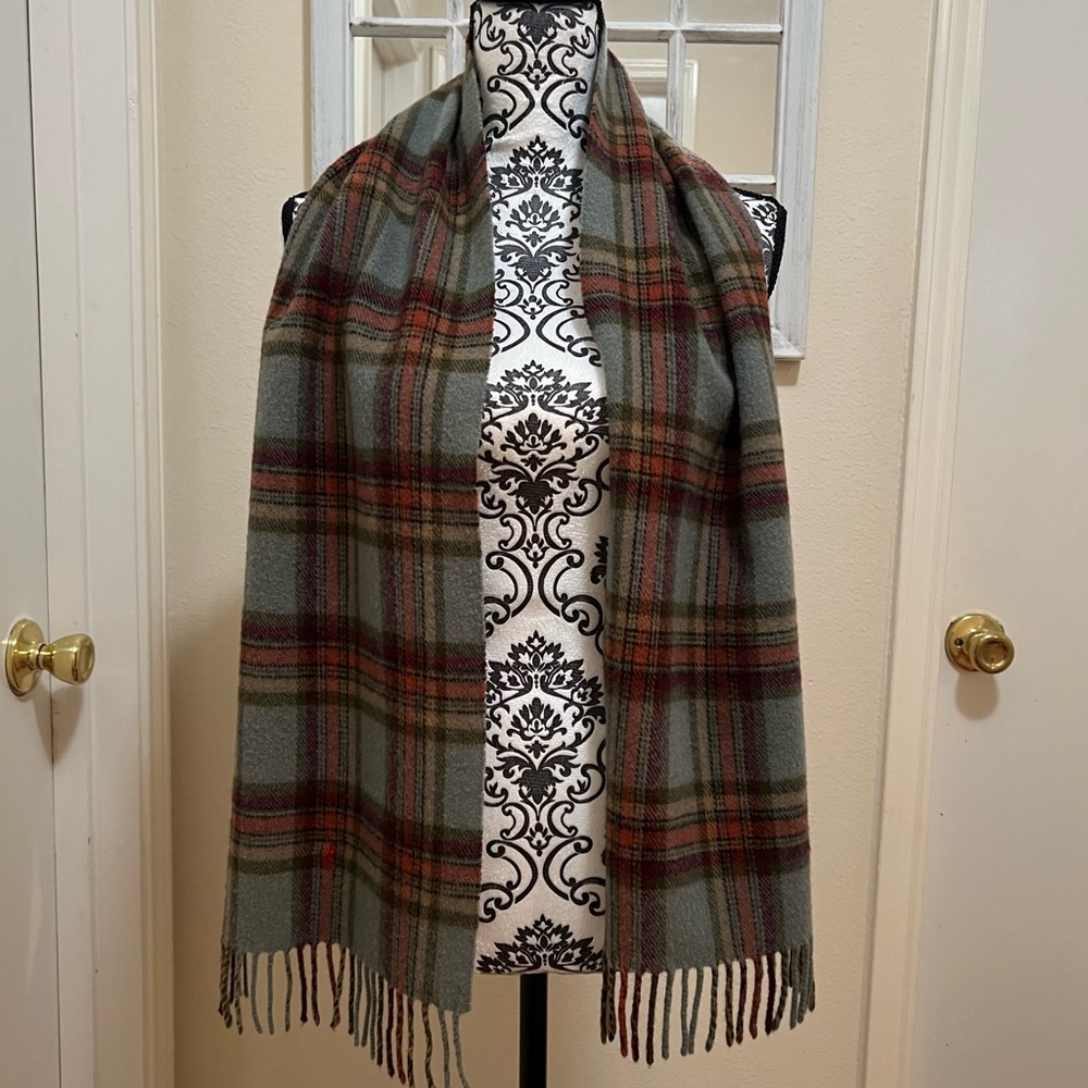 Polo Ralph Lauren Wool Plaid Scarf - Picture 2 of 9